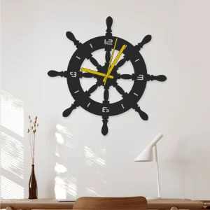 Ship Wheel Wall Clock